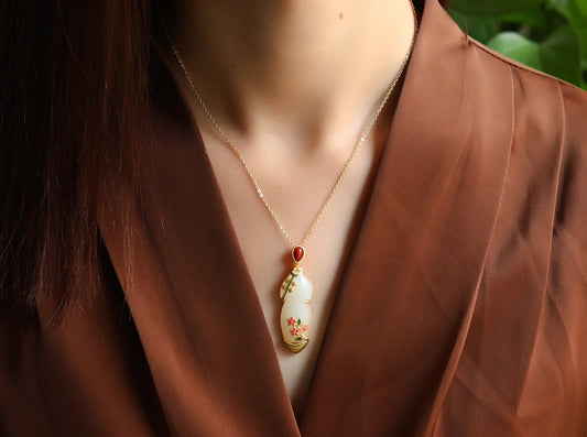 Victorian Dress Inspired Jade Necklace
